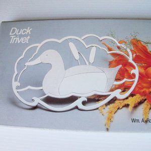 Vintage silver plated trivet (#EV1295)